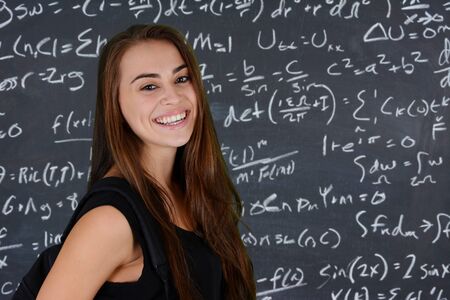 College Schülerin Und Ihr Lehrer College Schülerin Und Ihr Lehrer
